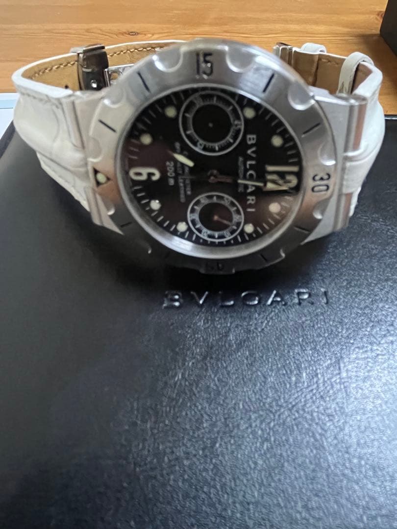 美品 ブルガリ ディアゴノ スクーバ クロノ オートマティック メンズ