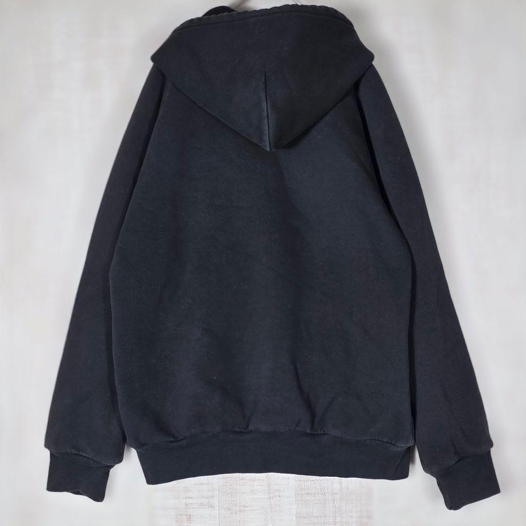 人気カラー✨️カーハート サーマル フルジップパーカー 金ジップ WIP 黒 S