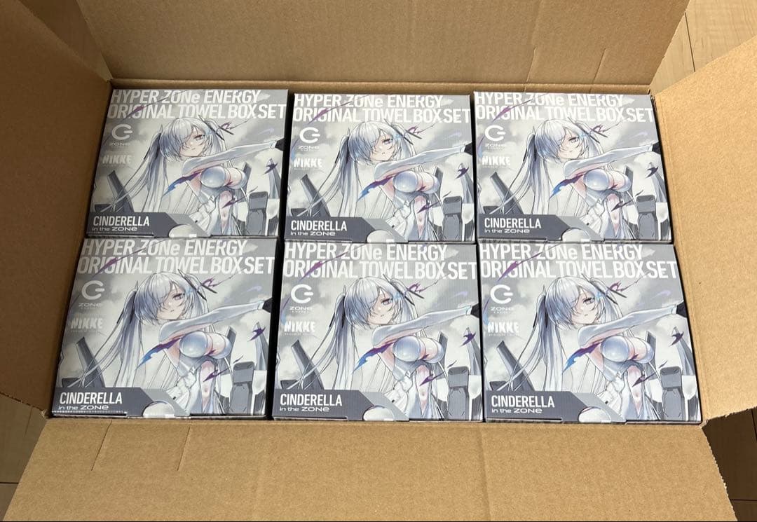 勝利の女神　NIKKE　ニケ　シンデレラ　オリジナルタオル　未開封　6ケース