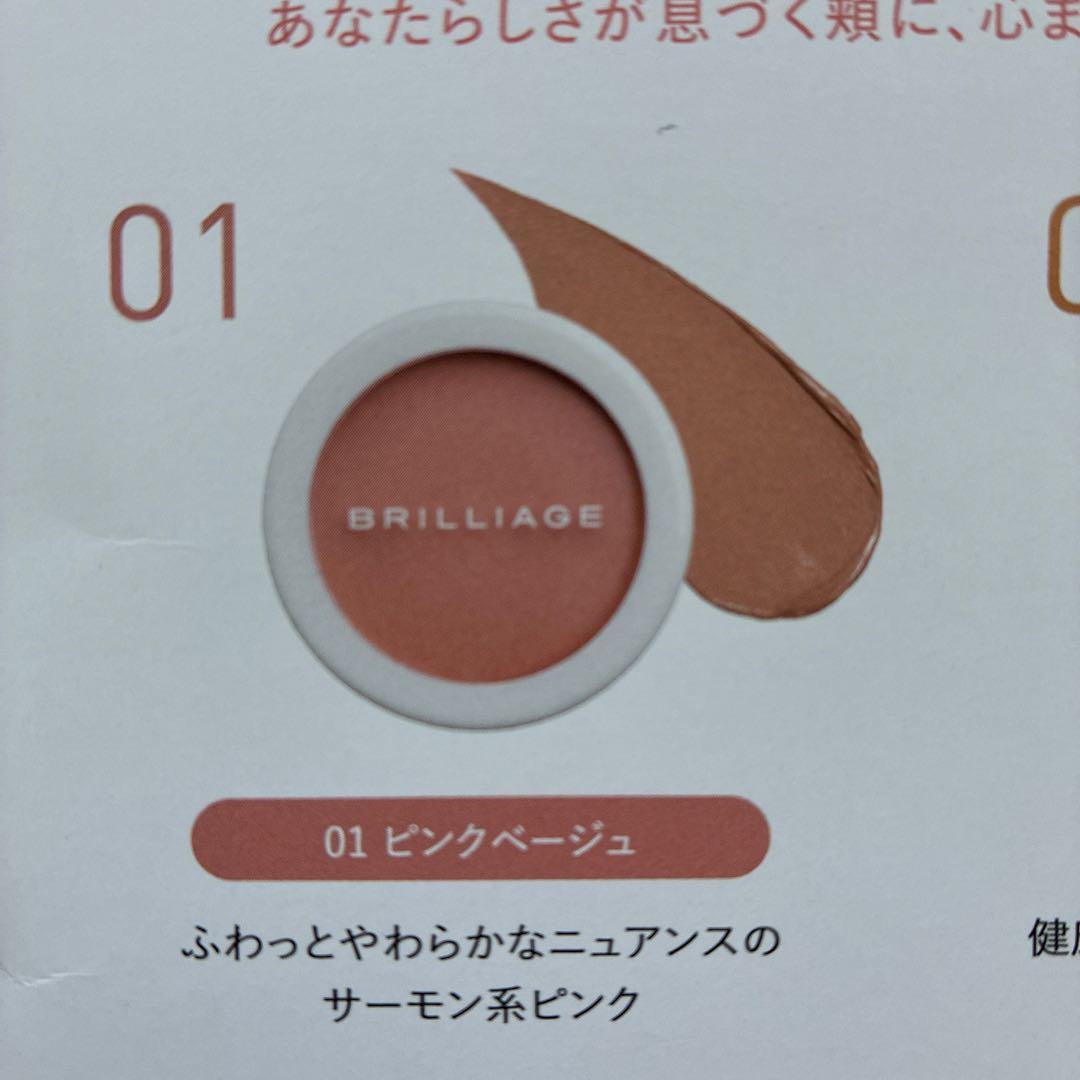 BRILLIAGE コンシーラーチーク 01 &ワイドフィンガーブラシセット