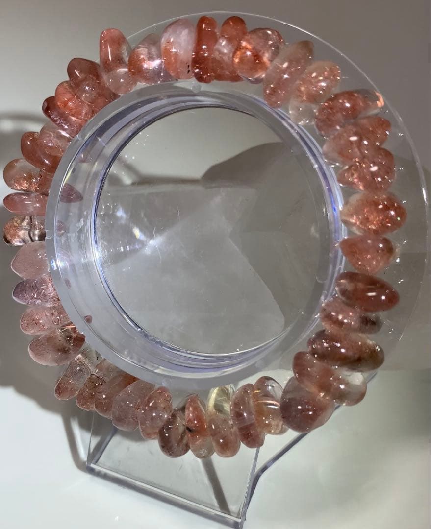 ★ゆうぽち様★ 《ハイグレード》カザフスタン産ストロベリークォーツ　ブレスレット