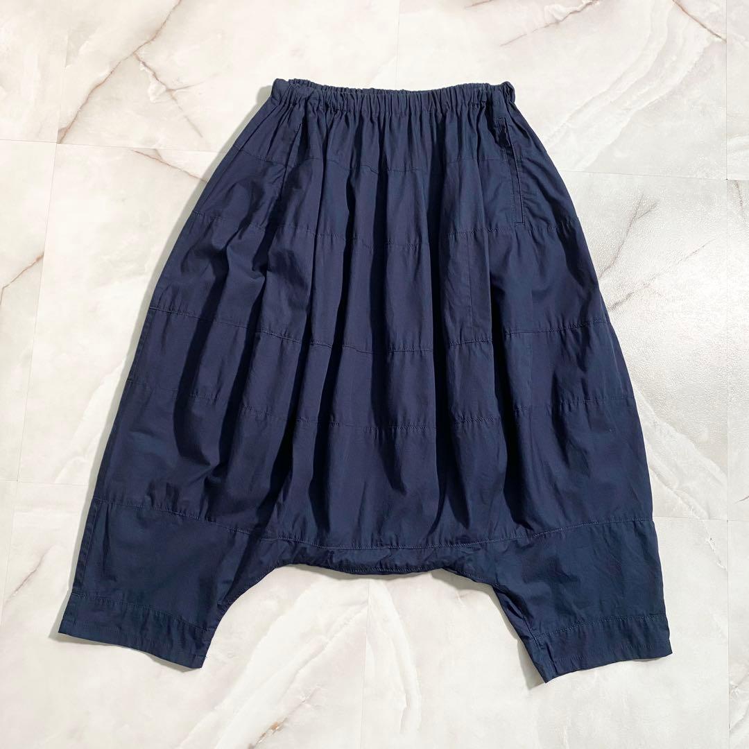 A16636 美品 トリココムデギャルソン 14ss サルエルバルーンパンツ 紺