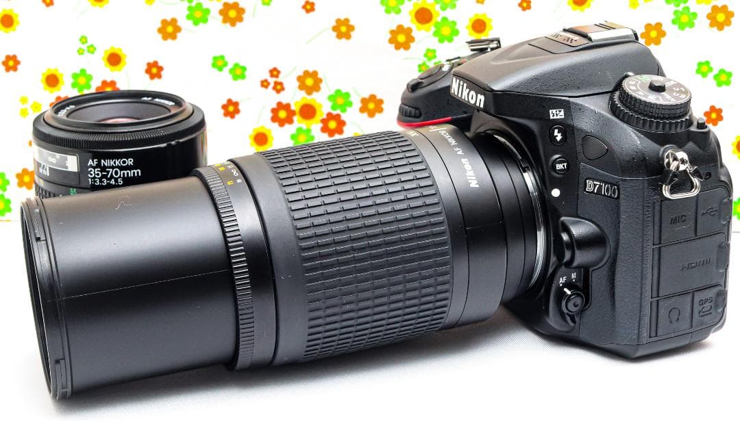 美品 ニコン Nikon D7100☆スマホに転送可♪☆ダブルレンズ☆本格一眼
