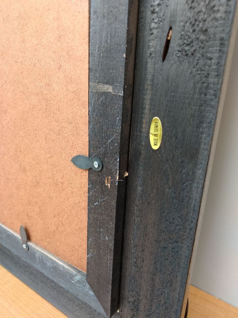 未使用　エスアンドエフ　S&F　高級輸入額縁　半切　アンティーク　ブラウン　B