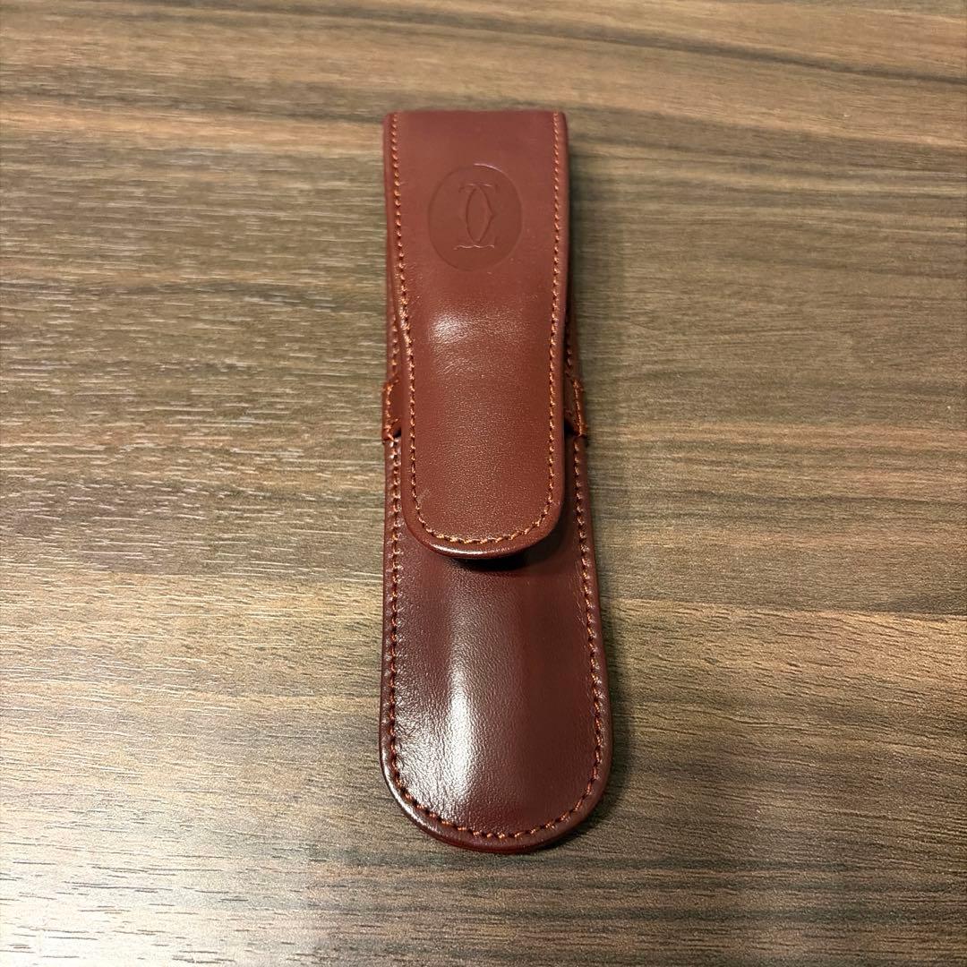 Cartier ボールペン&シャープペンセット　レザーケース付