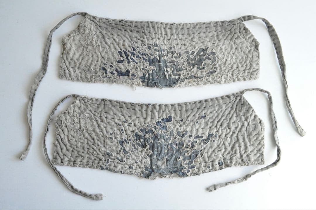 脚絆 襤褸 刺子 藍染 古布 骨董 美術 レトロ 古物 古道具 アンティーク