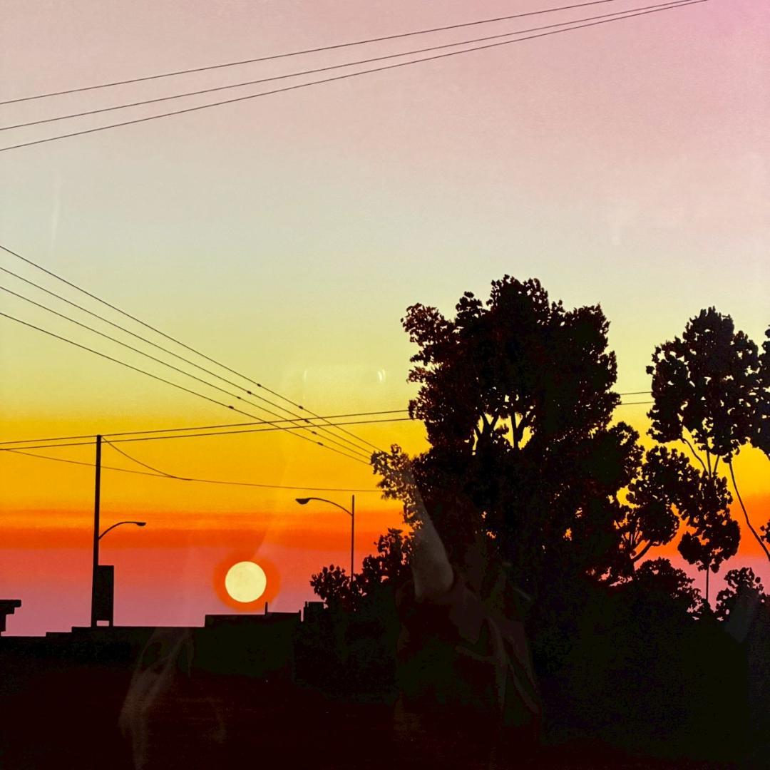 美品 ミッシェル・バテュ「海岸線」シルクスクリーン 大作 直筆サイン入 フランス