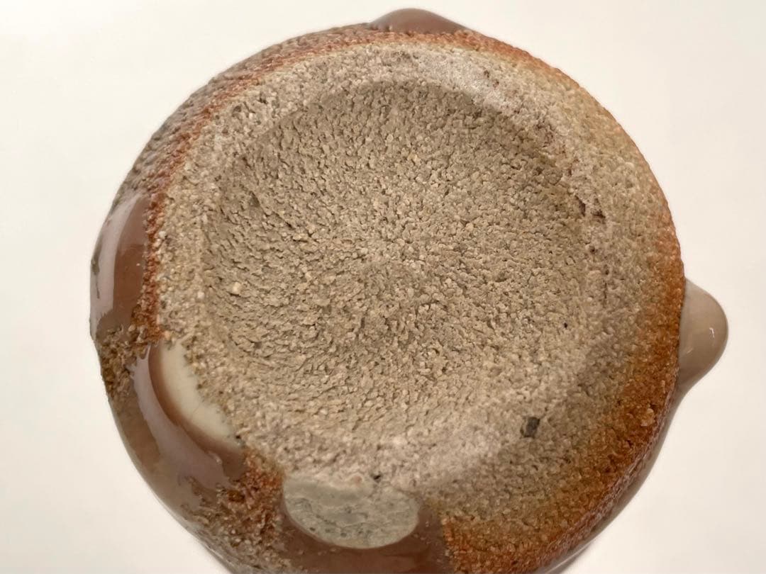 陶芸家　西岡小十　斑唐津　ぐい呑　共箱　まだら　古唐津