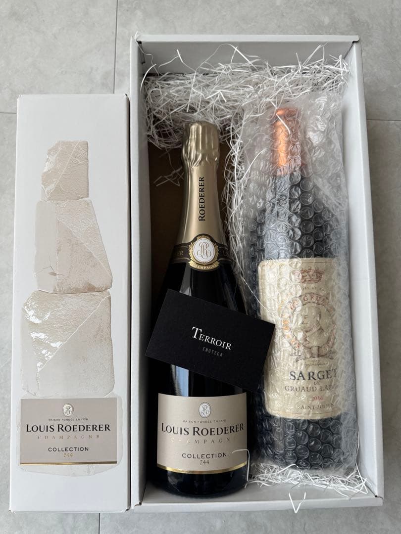 [新品未開封]エノテカ Louis Roedererシャンパン&Sarget