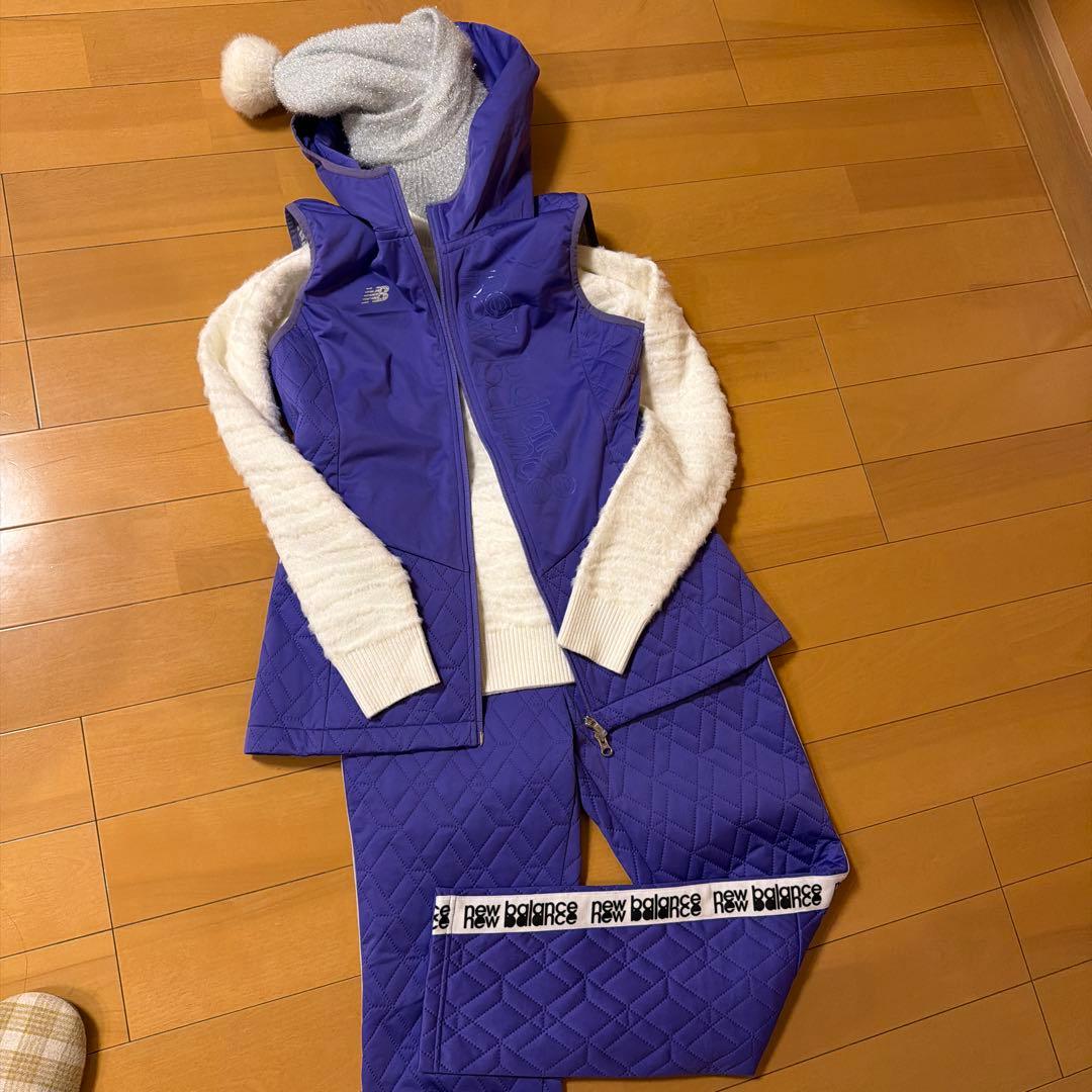美品　1回のみ使用　ニューバランス冬のゴルフコーデ　上下セット　キャロウェイ