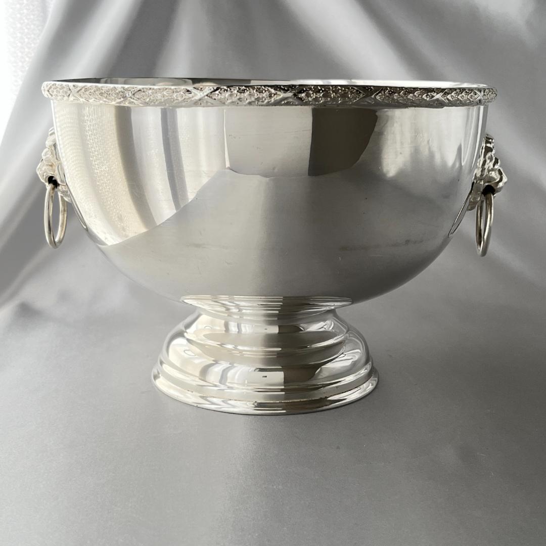 【英国】 ライオンのセンターピース / パンチボウル　直径21cm