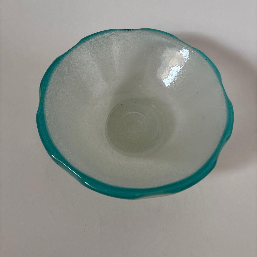 小谷眞三　倉敷ガラス　高台鉢　民藝