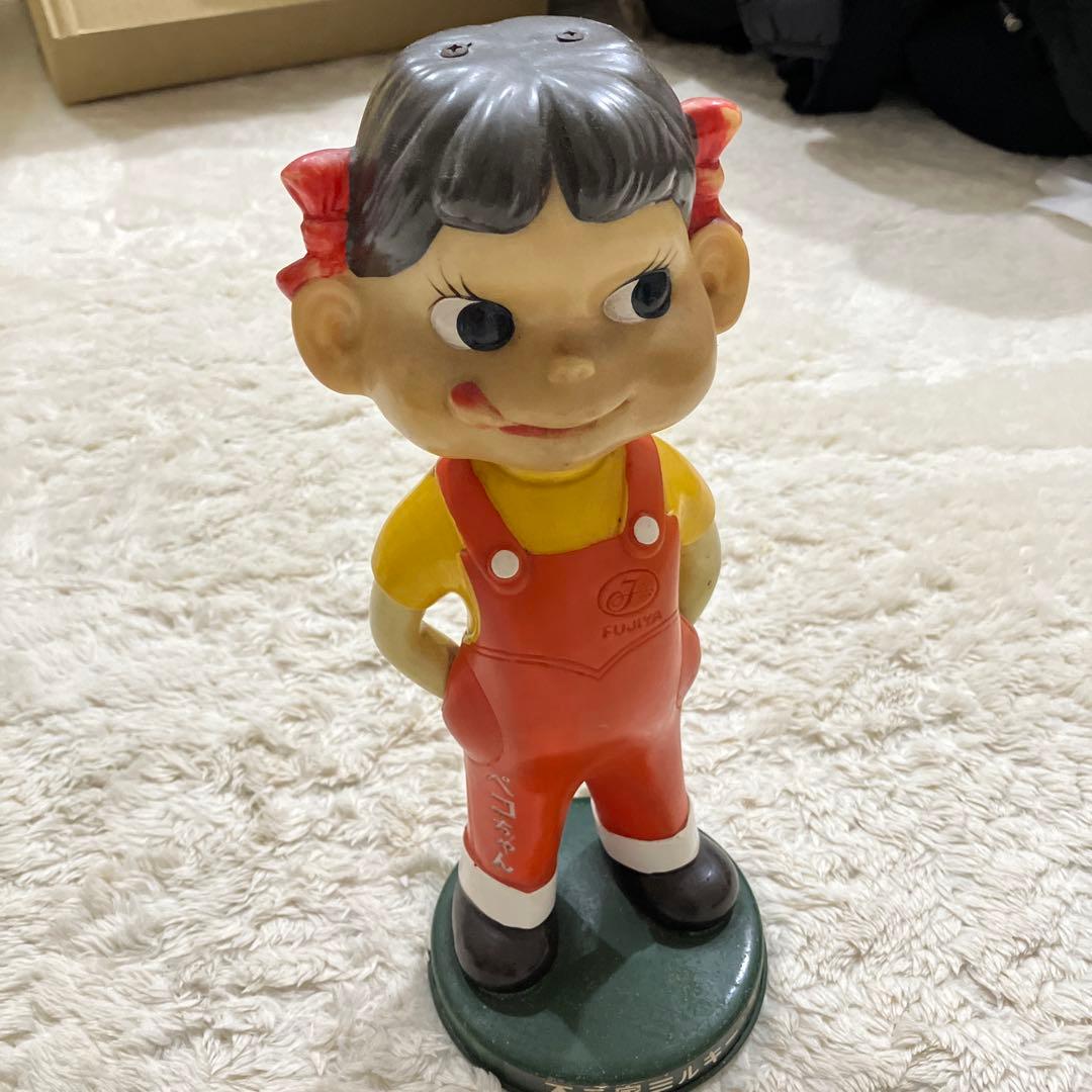 不二家 首振りペコちゃん人形 レトロ ビンテージ 頭部 2つネジ