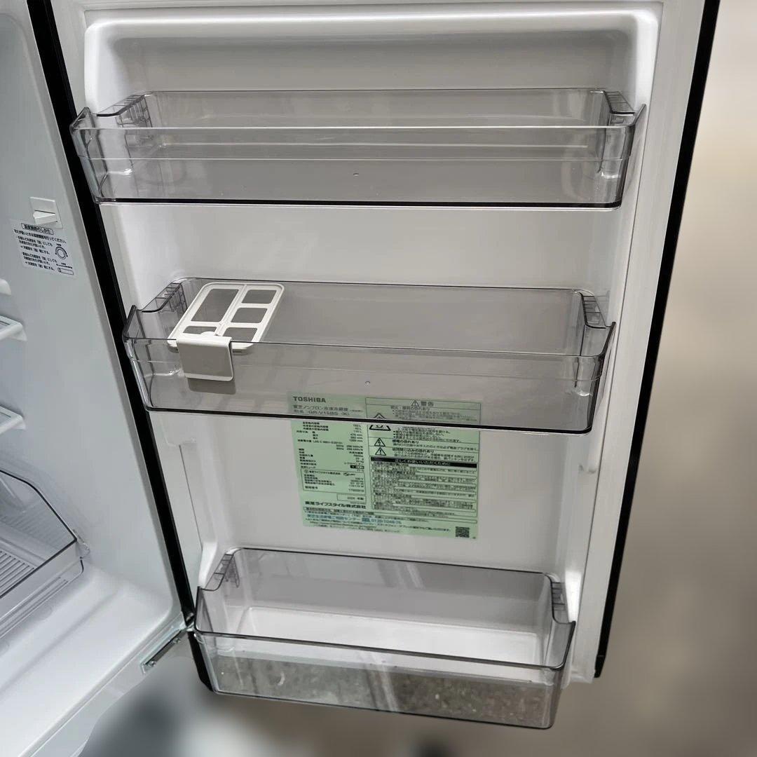 2024年製　ほぼ新品　東芝　冷蔵庫　ブラック　一人暮らし　洗濯機