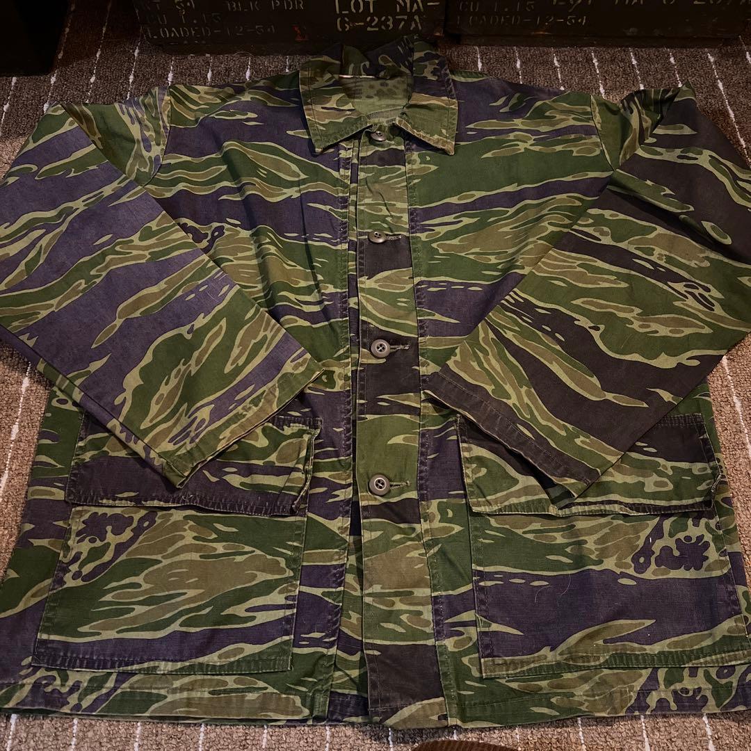希少サイズ　当時物　ベトナム戦　タイガーストライプ　XL相当