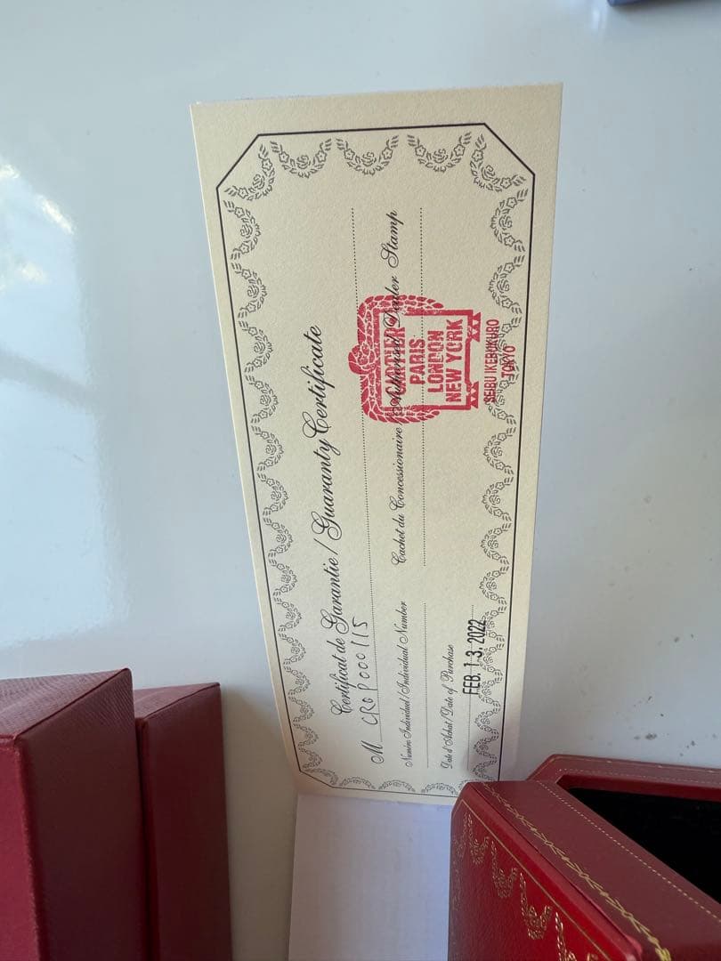 未使用品Cartier ボールペン 本体 専用ケース付き