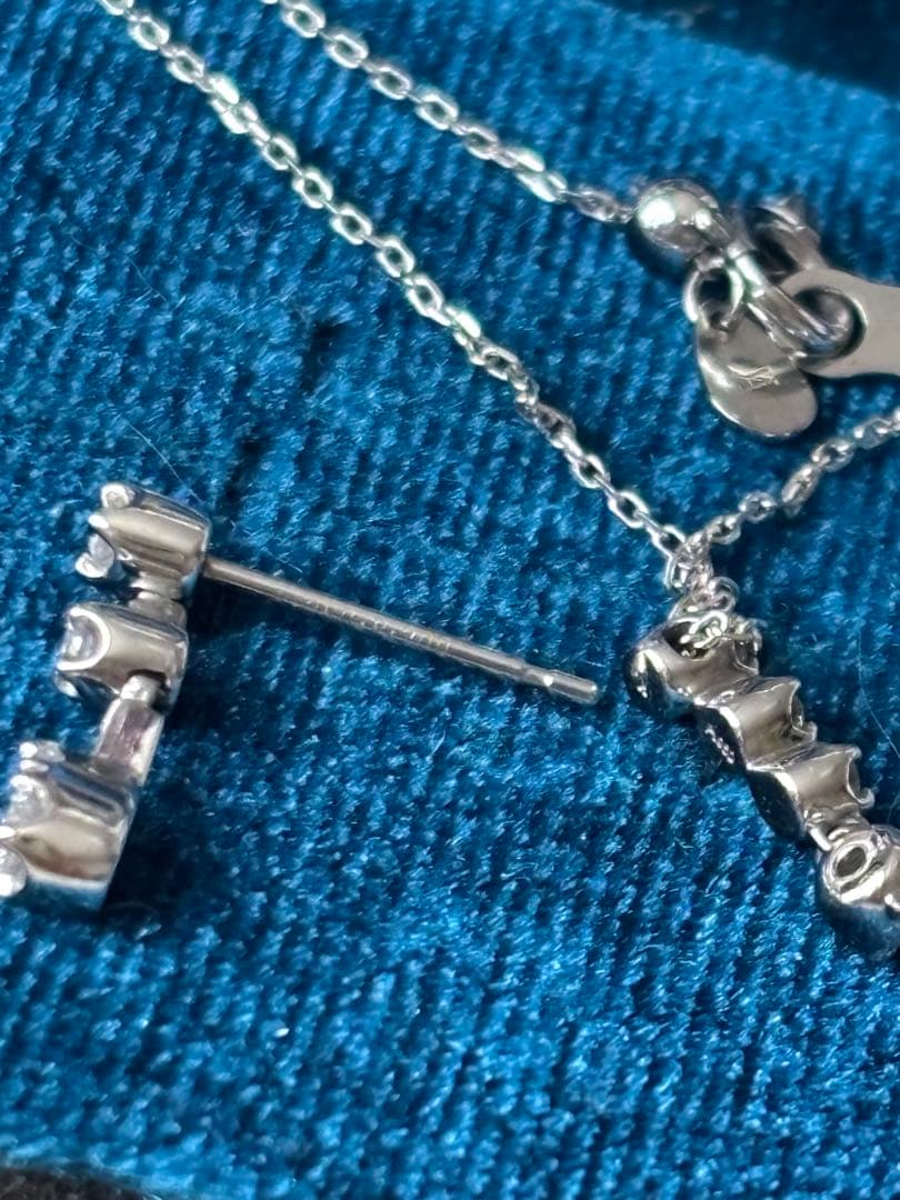 ヴァンドーム青山 プラチナ ダイヤ ネックレス ピアス