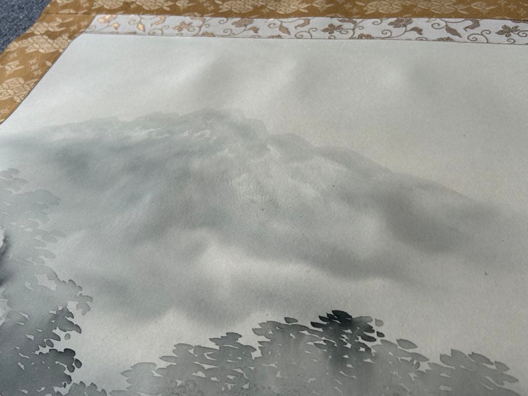 掛軸 2点　雪峰　陵雲