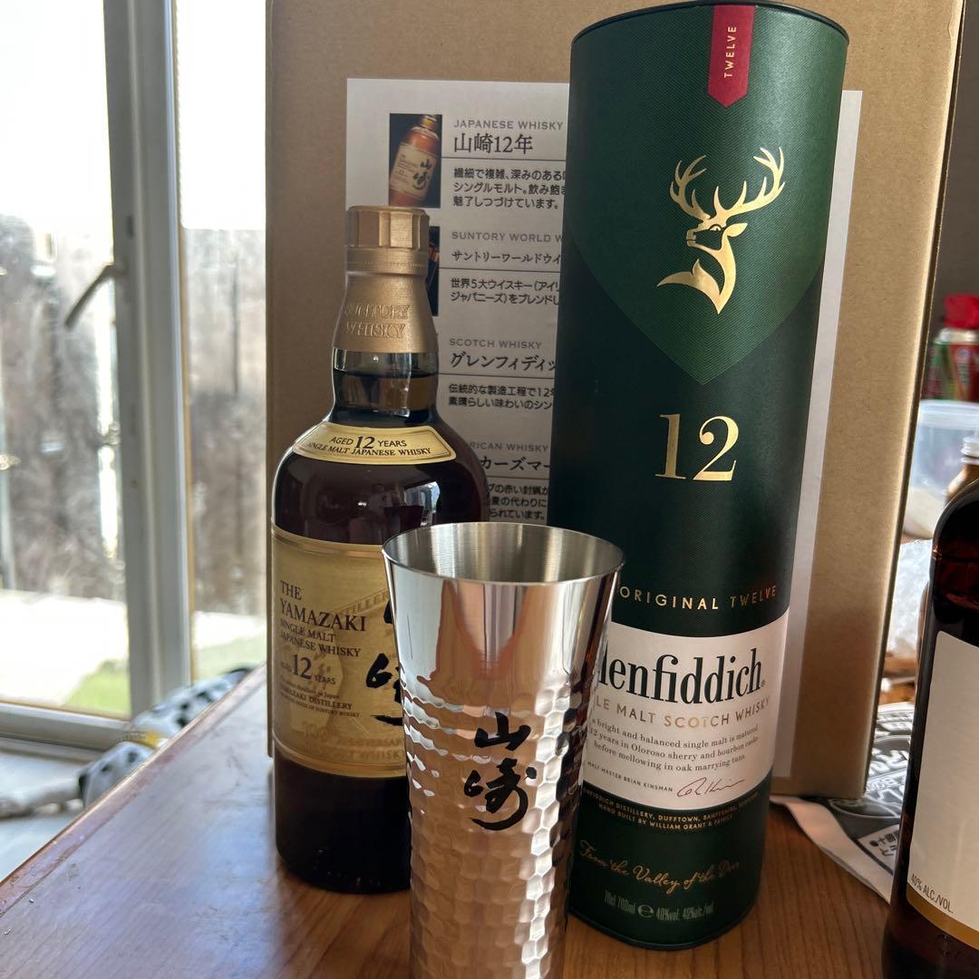 山崎12 グレンフィデック12 山崎と白州の缶も1缶付き
