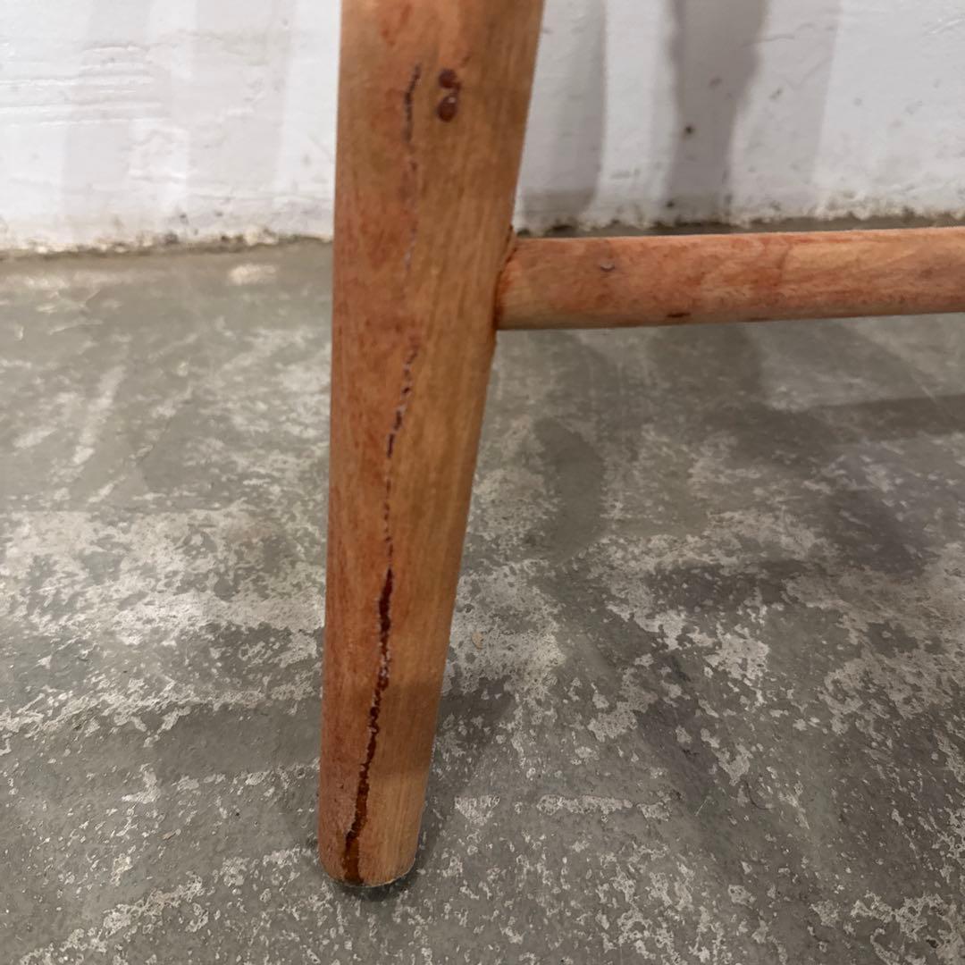 ヴィンテージ　ラウンド　スツール　サイドテーブル　剥離