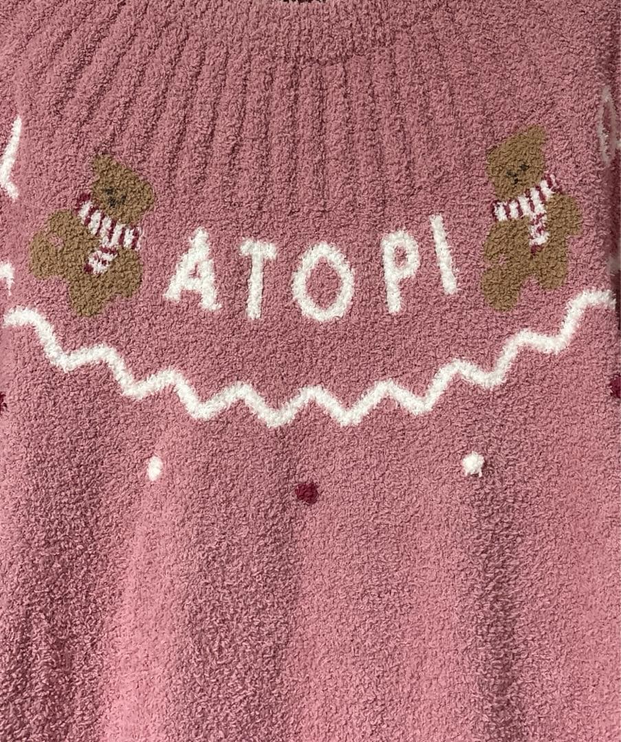 ジェラートピケ　限定　ホリデー　ノルディックワンピース　ピンク