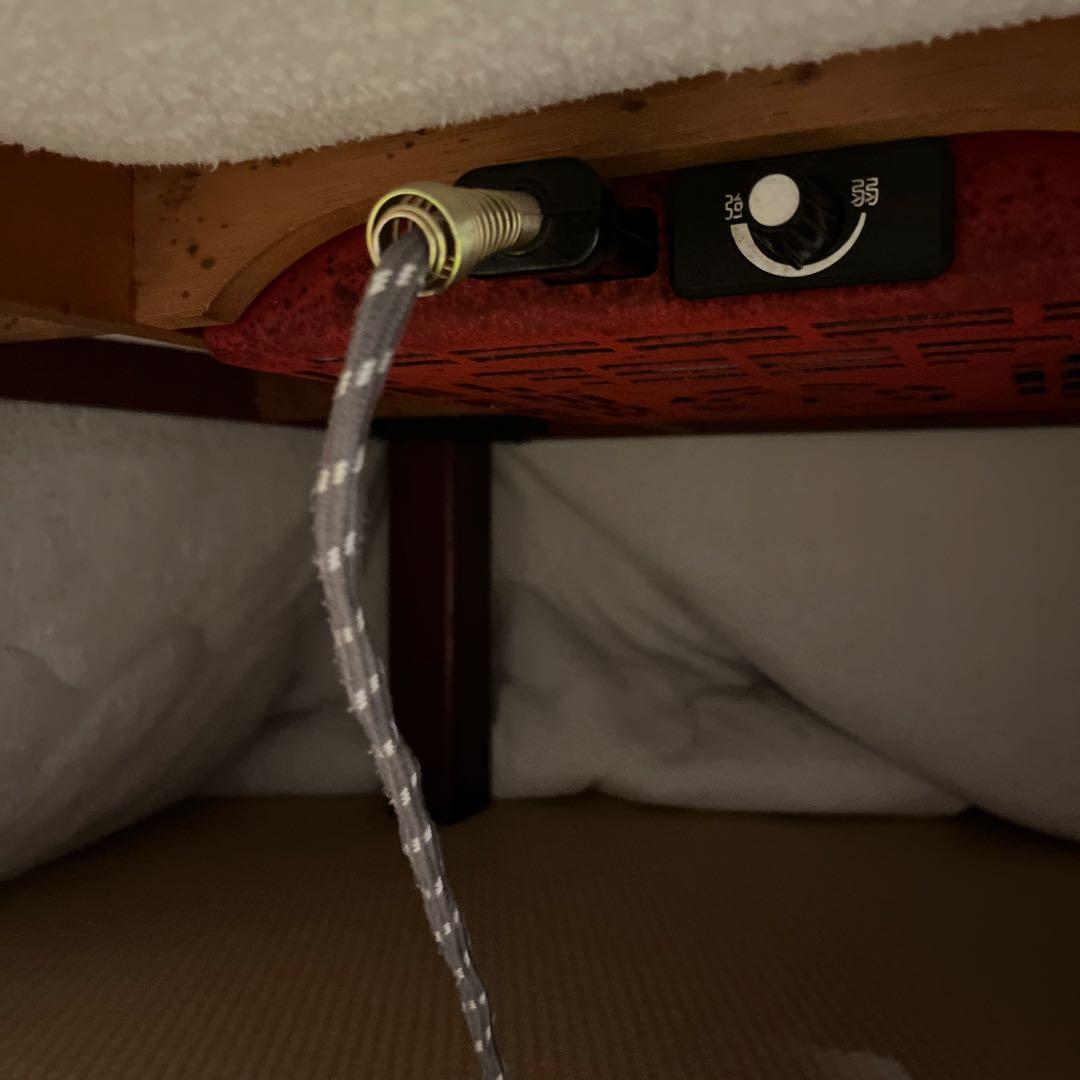 木製こたつ&テーブル &グレー布団付き