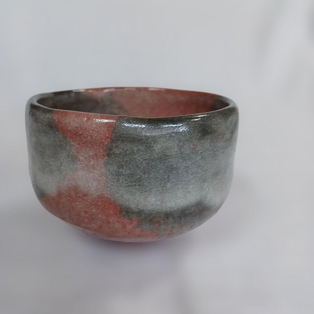 泉喜仙花入と茶碗