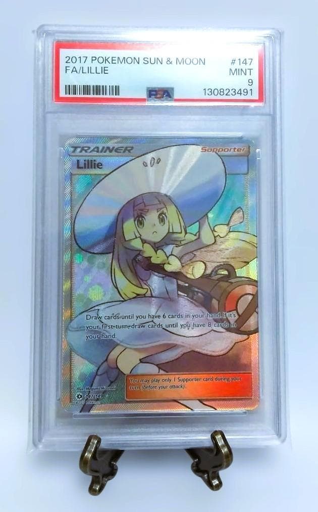 帽子リーリエ 　LILLIE　ポケモンカード　英語版　 PSA9
