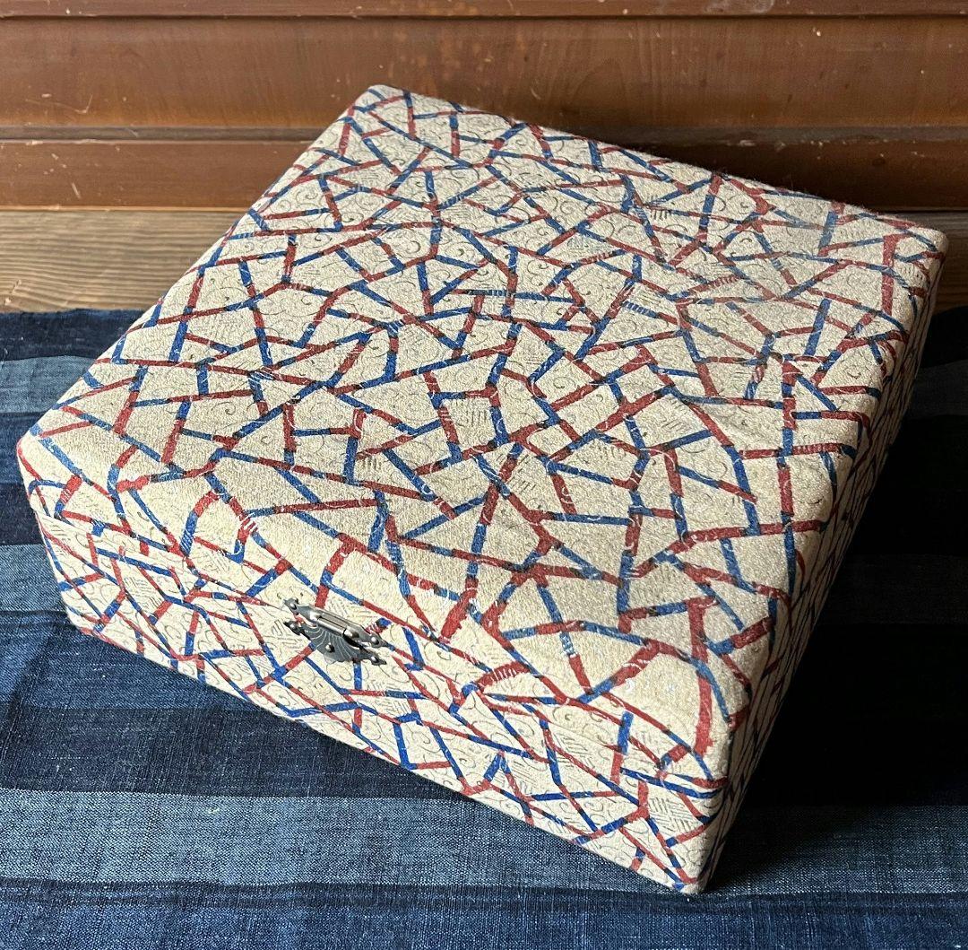 【箱付】漆器 七福神図 盛り絵付け蒔絵 お盆と重箱 アンティーク 骨董品