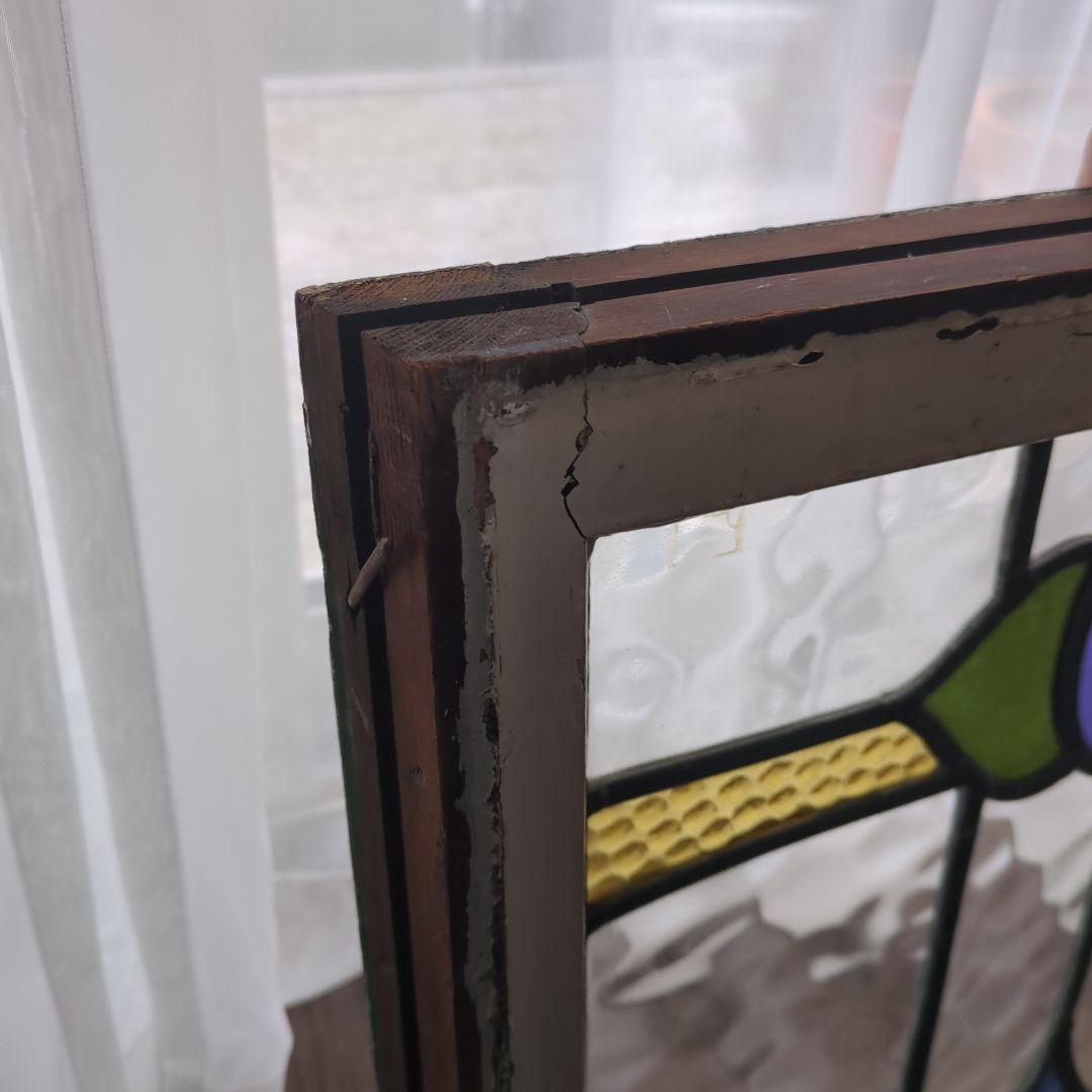 英国アンティーク　ステンドグラス　窓　イギリス