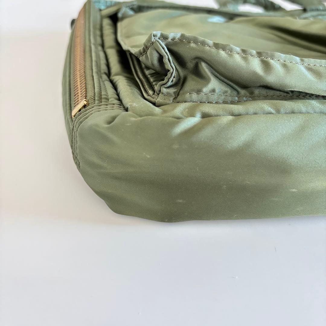 ポーター タンカー 2way ビジネスバッグ セージグリーン