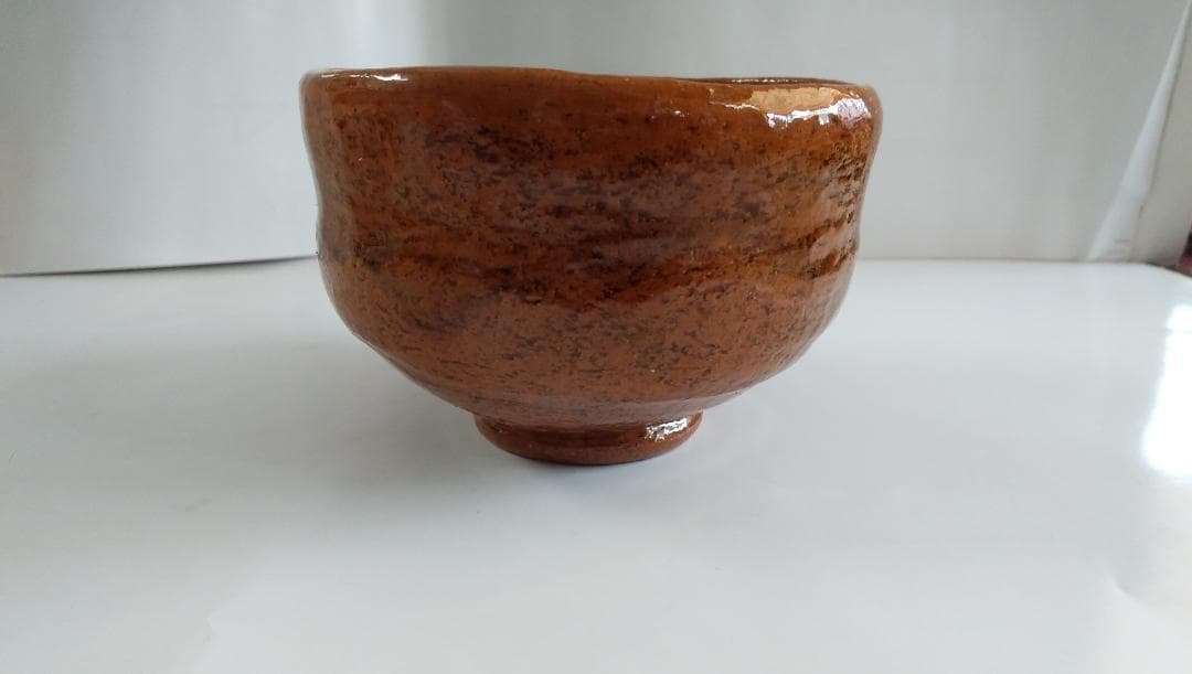 大樋長楽 大樋焼 長楽窯 飴釉 茶碗 抹茶碗 茶道具 美品 です。