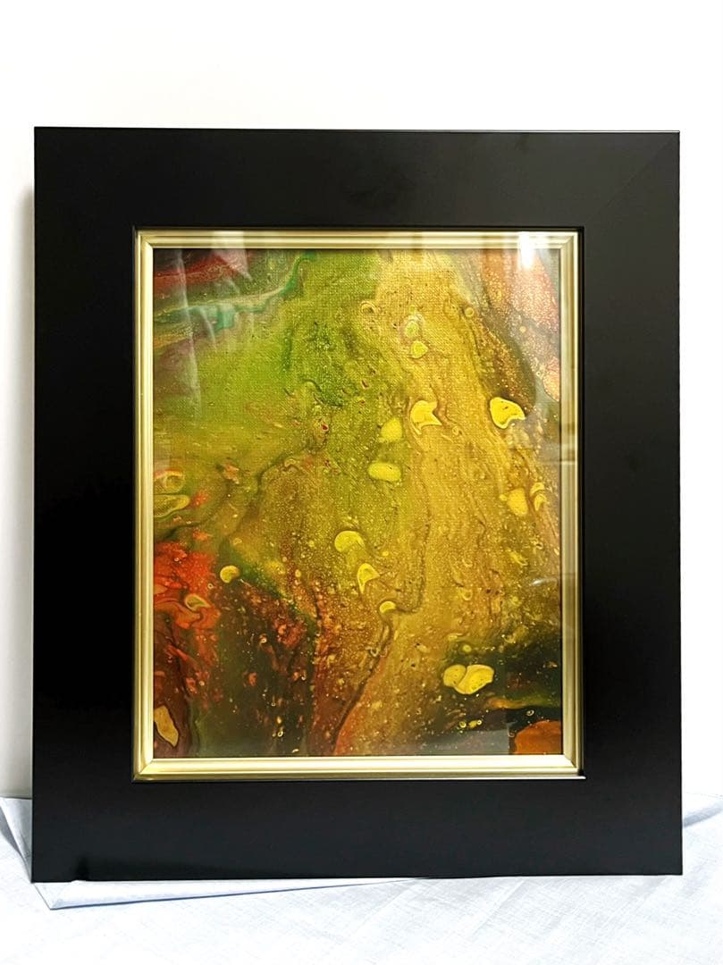 【2022年製作#3】現代アート　抽象画　フルイドアート　アクリル画