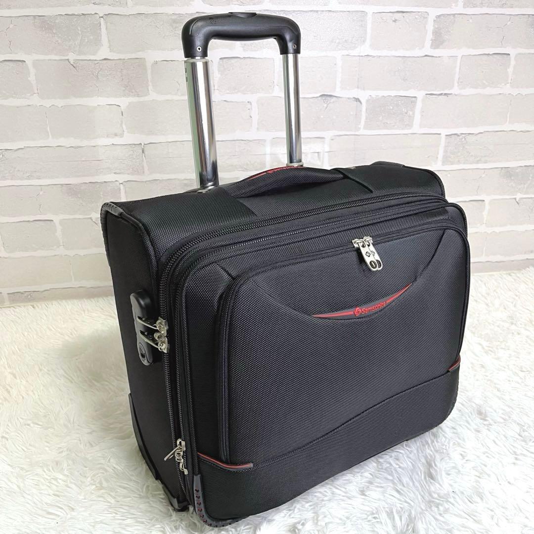 美品 サムソナイト 2WAY ビジネスキャリーケース 機内持込可能 出張