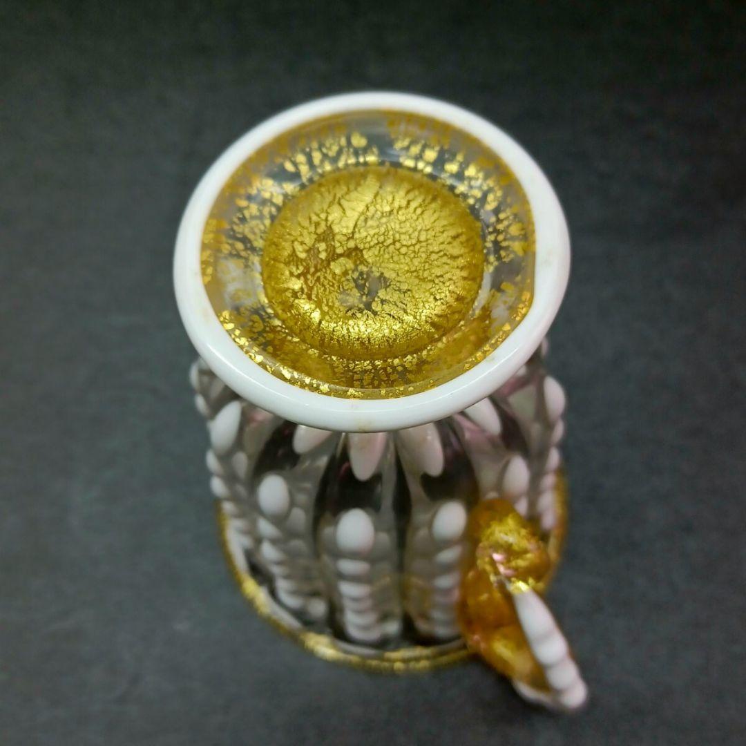 【工芸】★ 岩田久利 作 金彩 白玉 飾壺 ジョッキ グラス ★ マグカップ