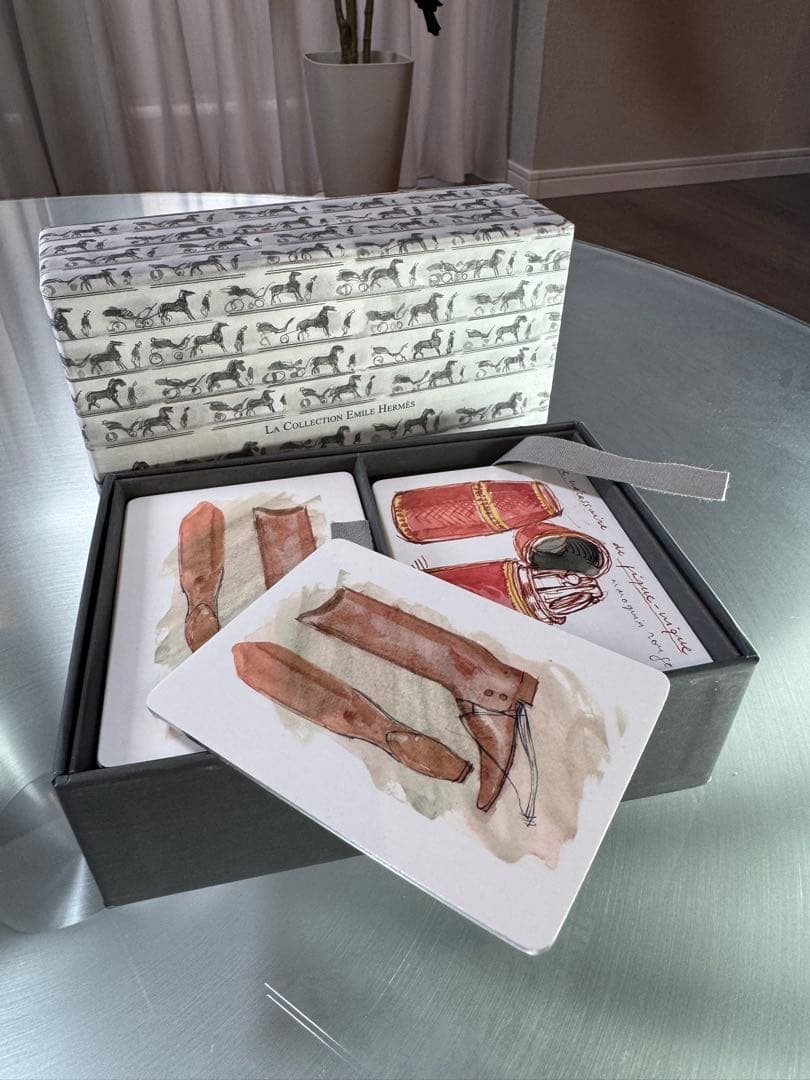 【激レア】エルメス カードゲーム メモワール エミール 神経衰弱 保存箱付き