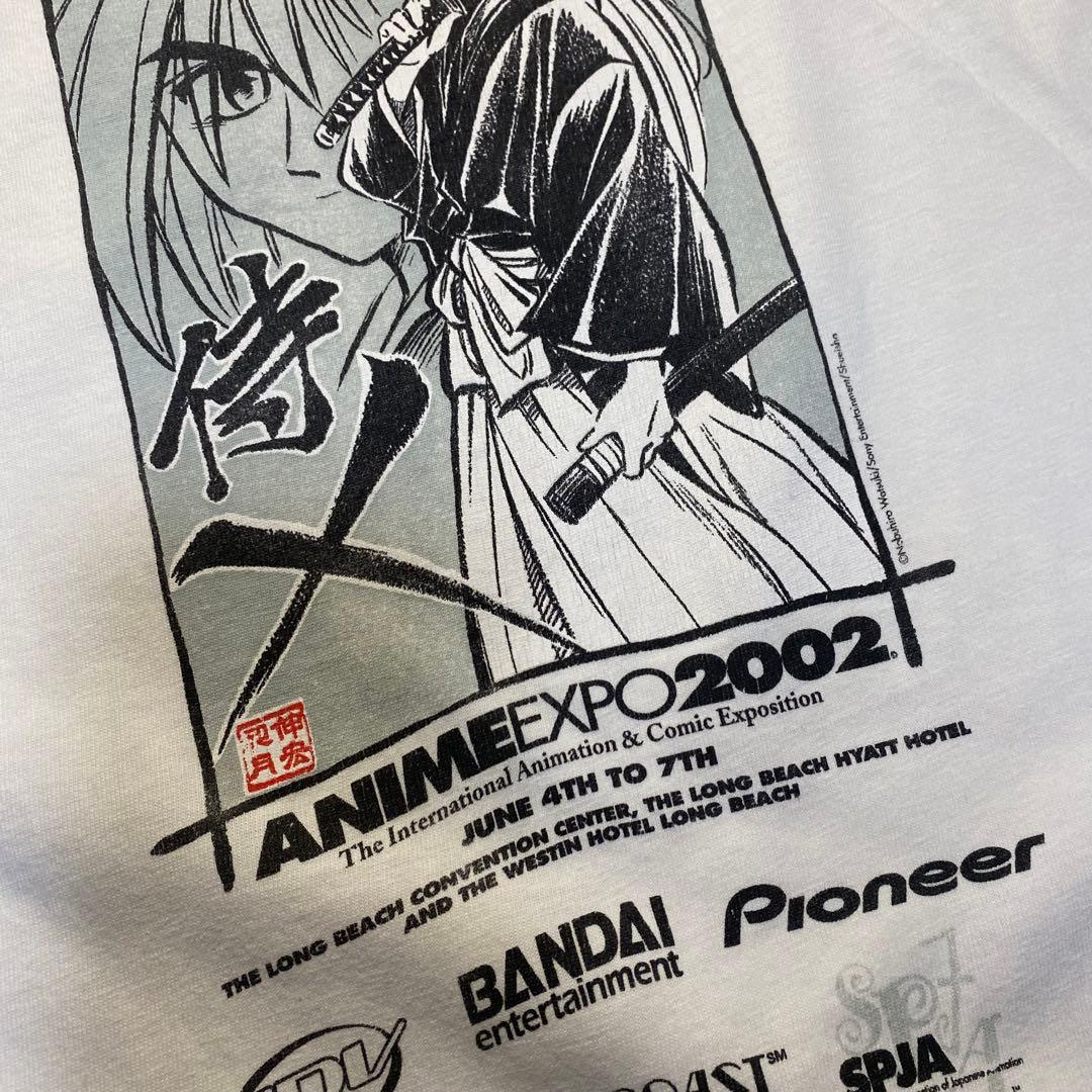 anime expo 2002 \"るろうに剣心\" t shirt L 00S