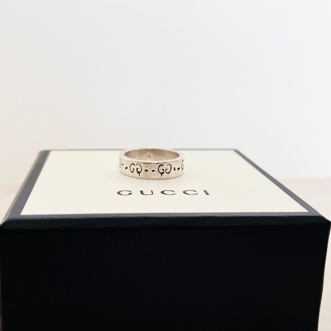 箱・袋付き GUCCI 指輪 19 ゴーストリング シルバー925