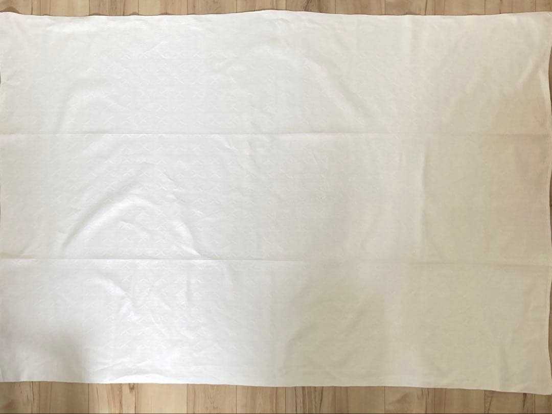 H北欧ヴィンテージ1950s伝統織りリネンのテーブルクロス（大サイズ