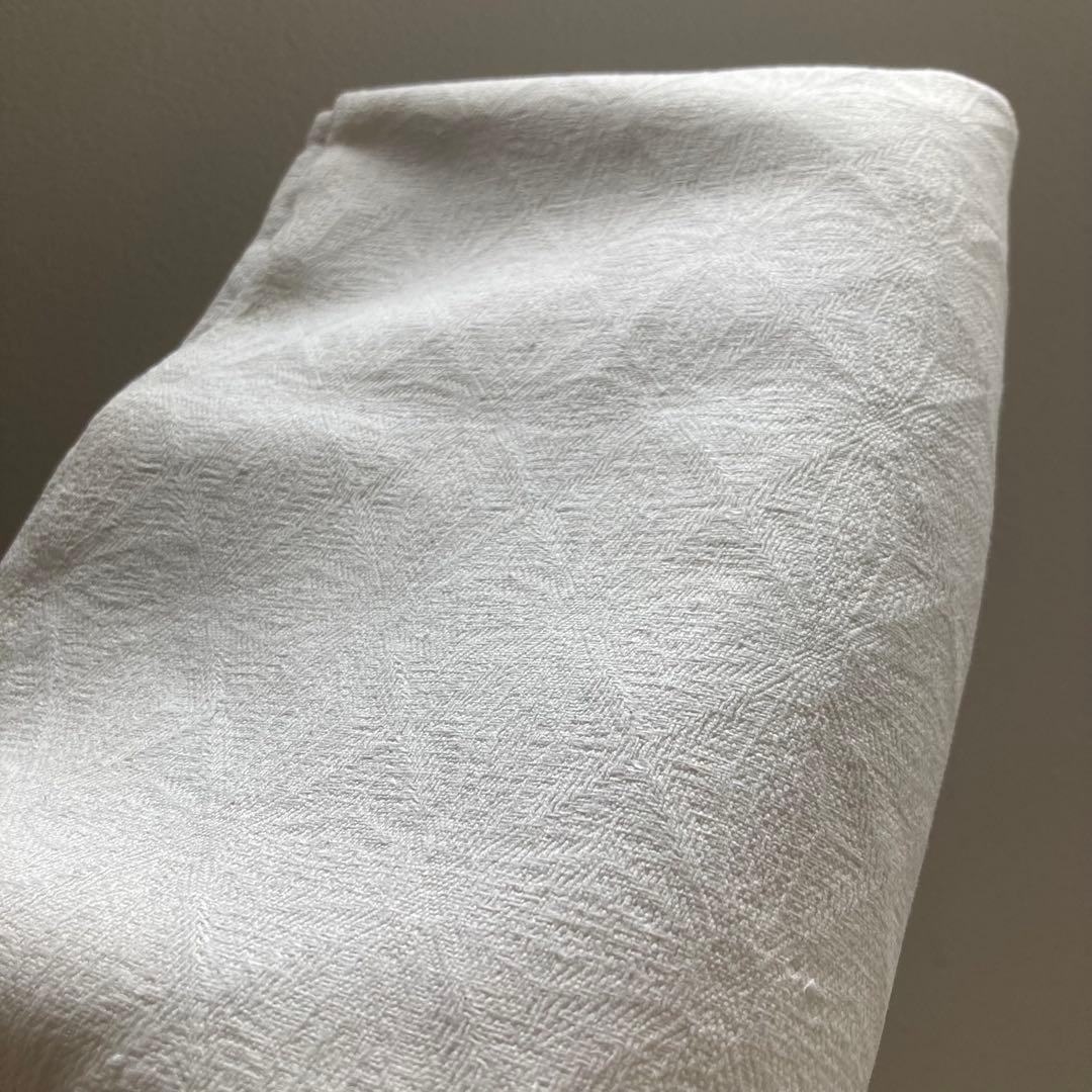 H北欧ヴィンテージ1950s伝統織りリネンのテーブルクロス（大サイズ