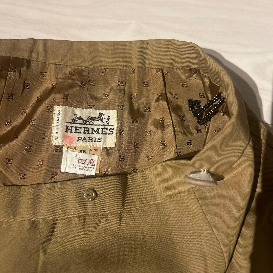【専用】HERMES ヴィンテージ エルメスベージュ タイトスカート