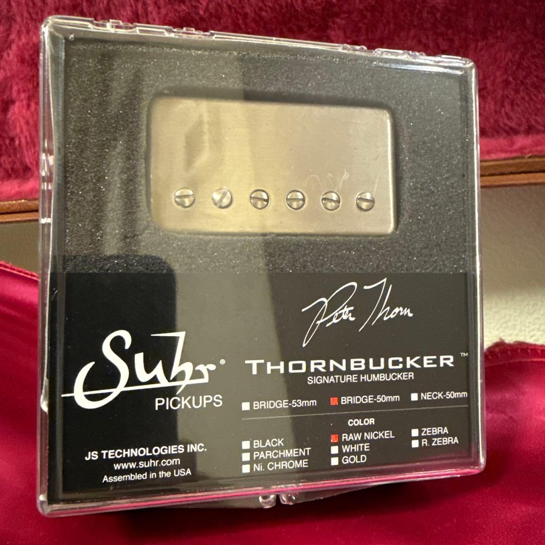 ギター SUHR Thornbucker Bridge 50mm Raw Nickel