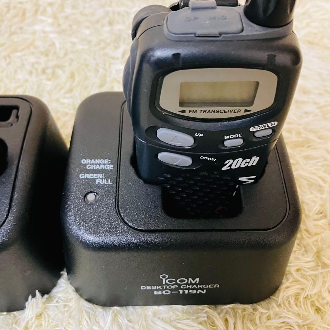 【付属品多数】ICOM IC−4008W 特小無線トランシーバー 2台セット