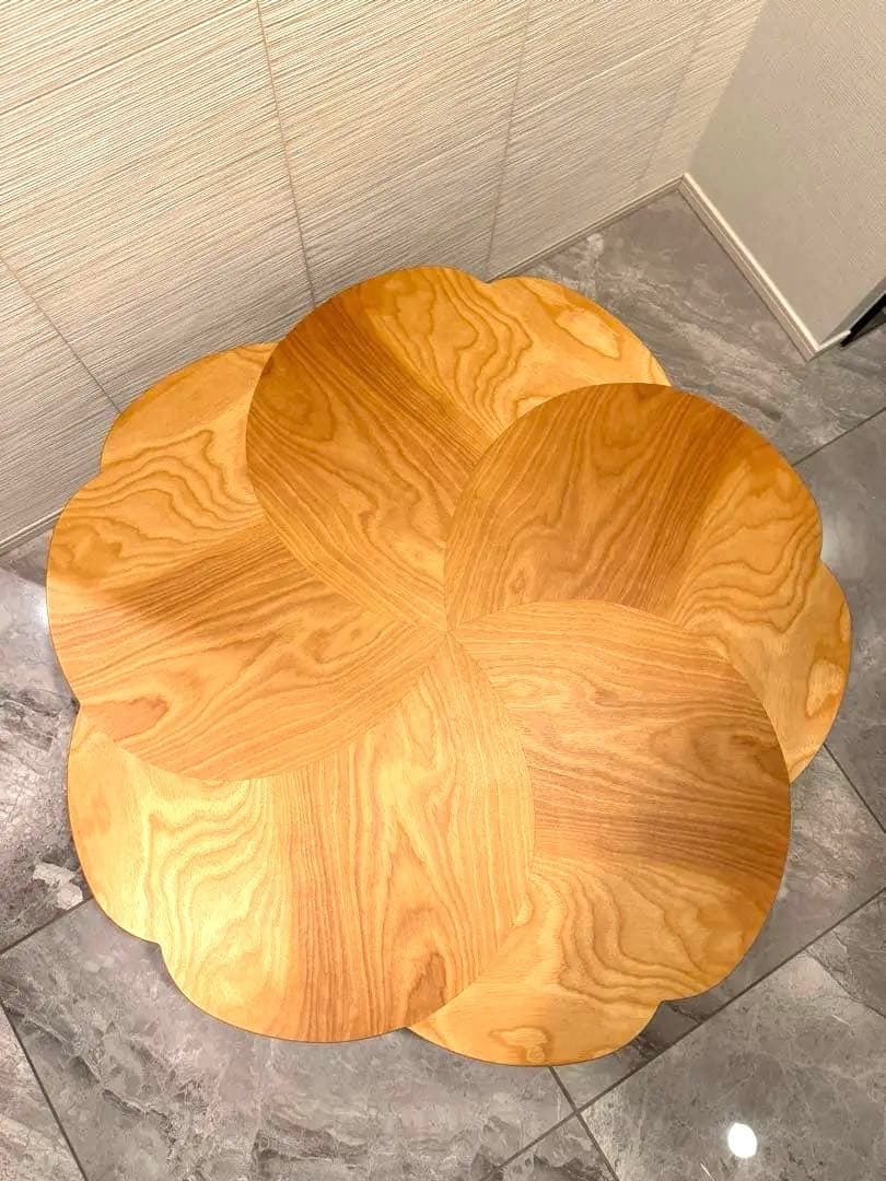 【日本製】こたつ テーブル 花形 Petal折脚 ヒーター付き