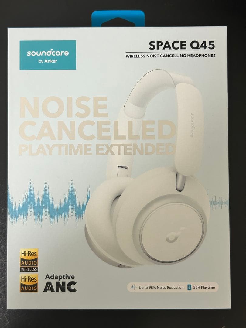 Anker Soundcore SpaceQ45 ワイヤレスヘッドホン　ホワイト