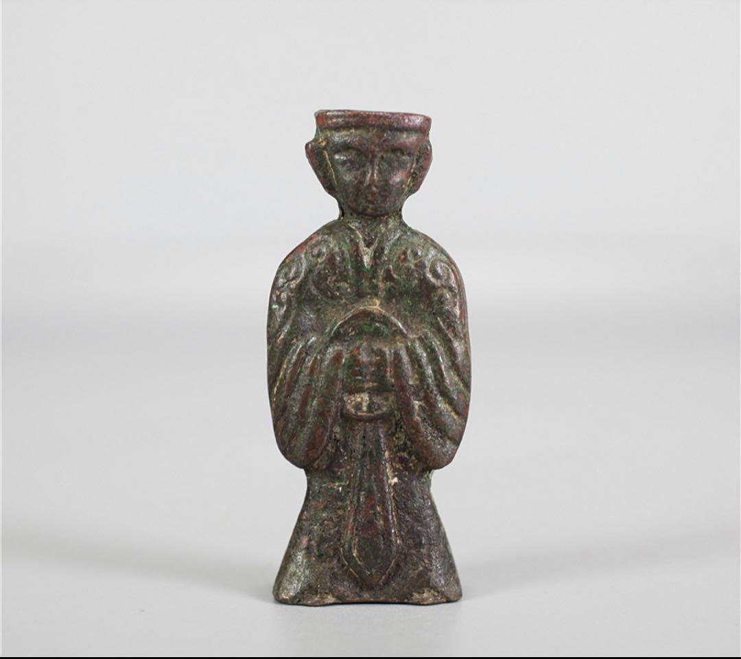 中国 明時代 道教像 金銅仏 道教 不老長生 風水 仏像 仏教美術 骨董 古美術