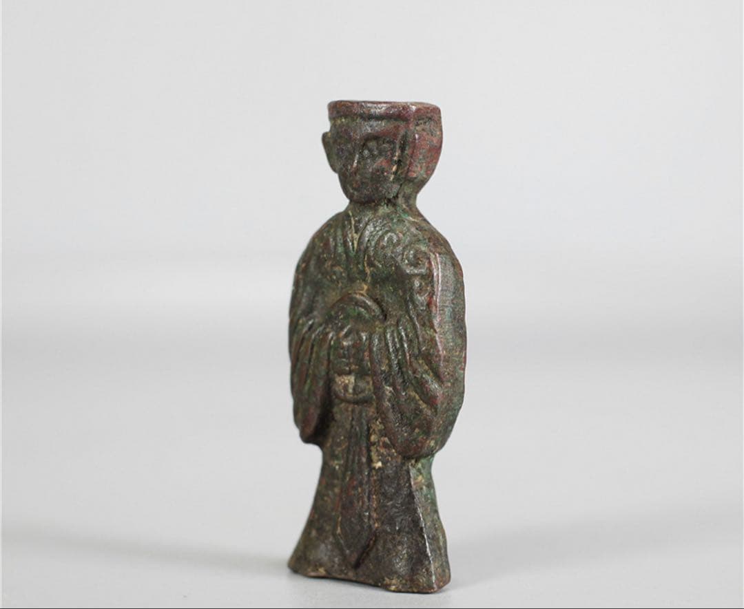 中国 明時代 道教像 金銅仏 道教 不老長生 風水 仏像 仏教美術 骨董 古美術