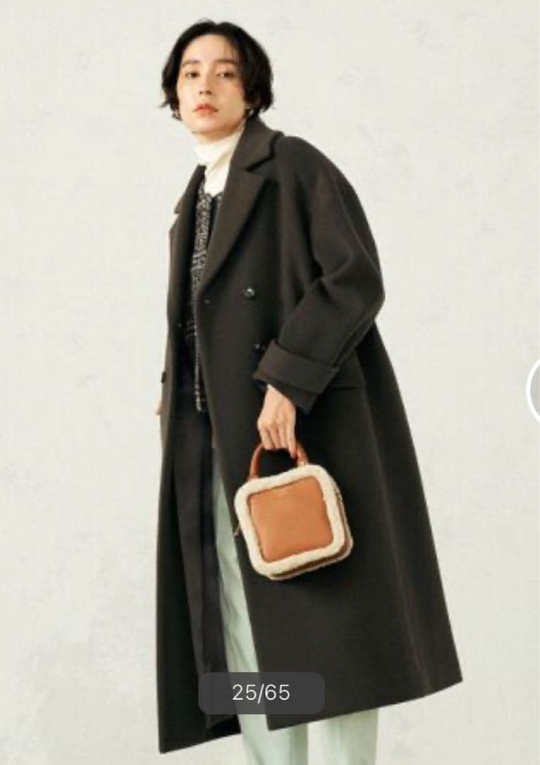 美品★定価46200円 NOLLEY'Sノーリーズ チェスターコートロングコート