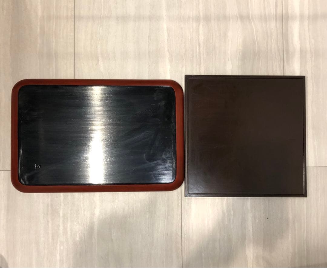 鎌倉彫　菊　竹　お盆　漆器　アンティーク