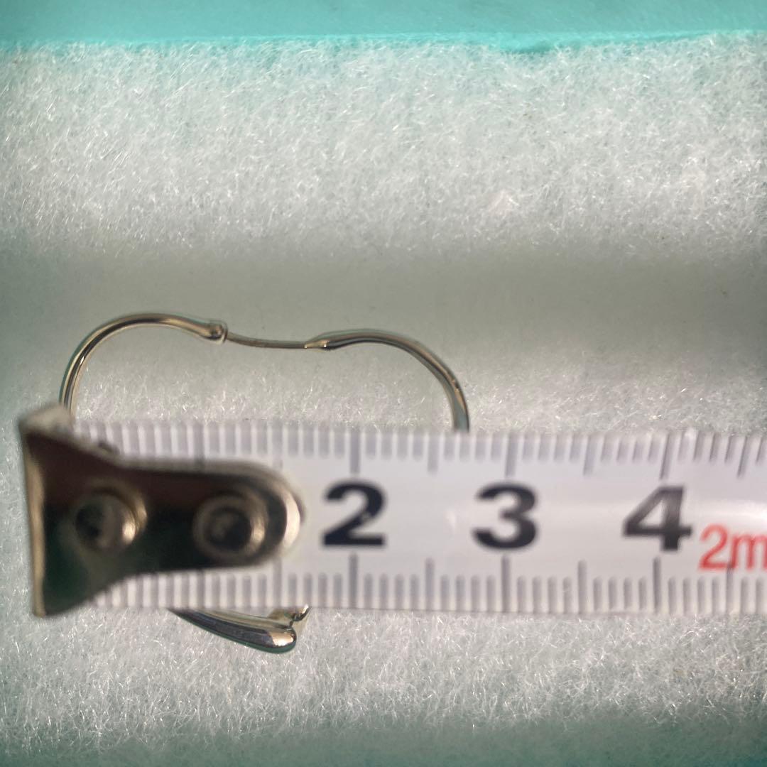 Tiffany オープンハートフープピアス